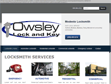 Tablet Screenshot of owsleylockandkey.net